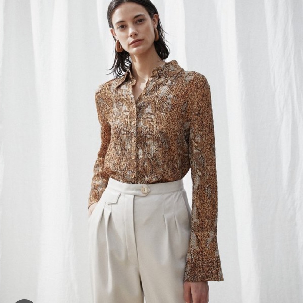 Nanushka Alena shirt sz medium